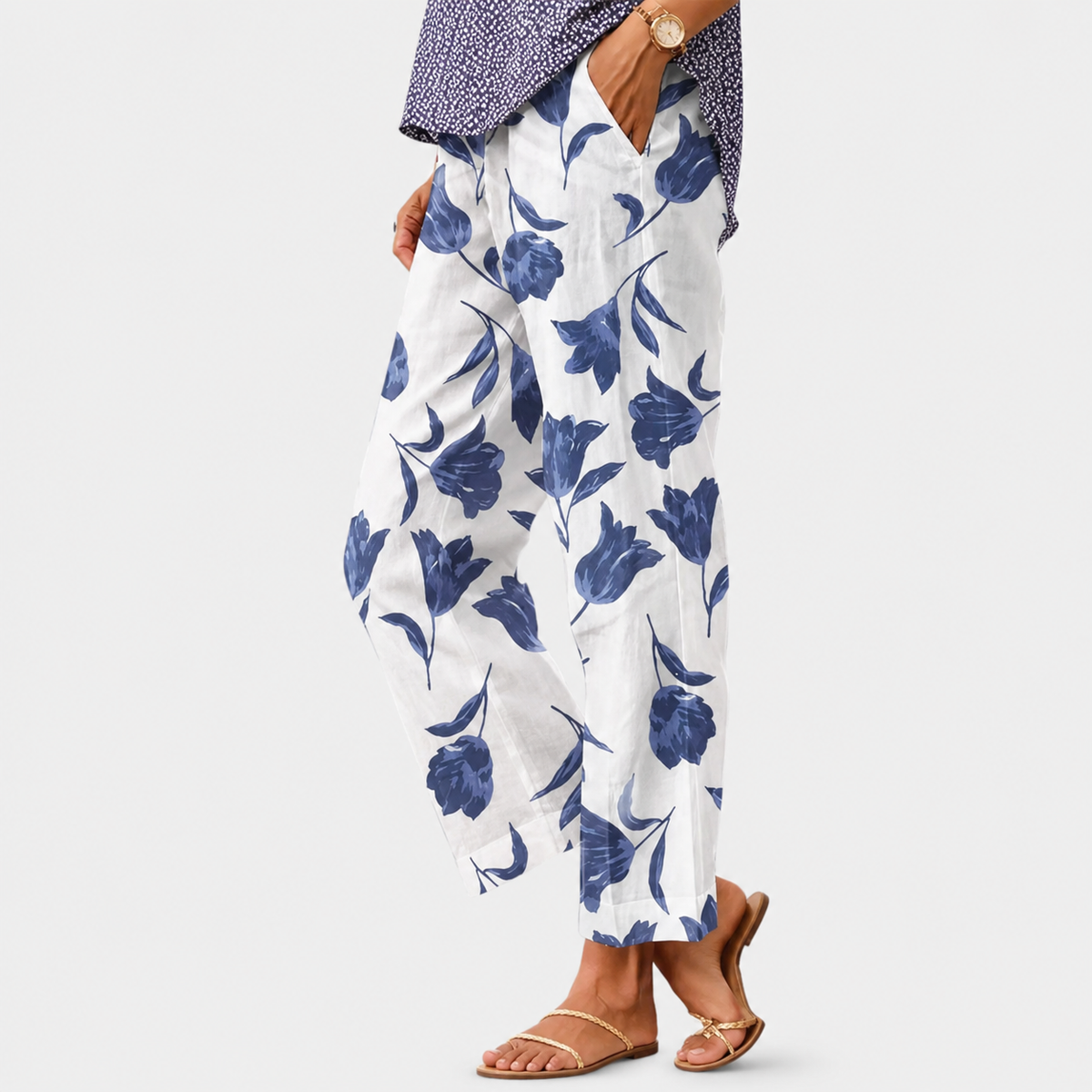 Women's Patterned Casual Pants