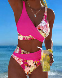 Jolina - Floral Wrap Bikini Set