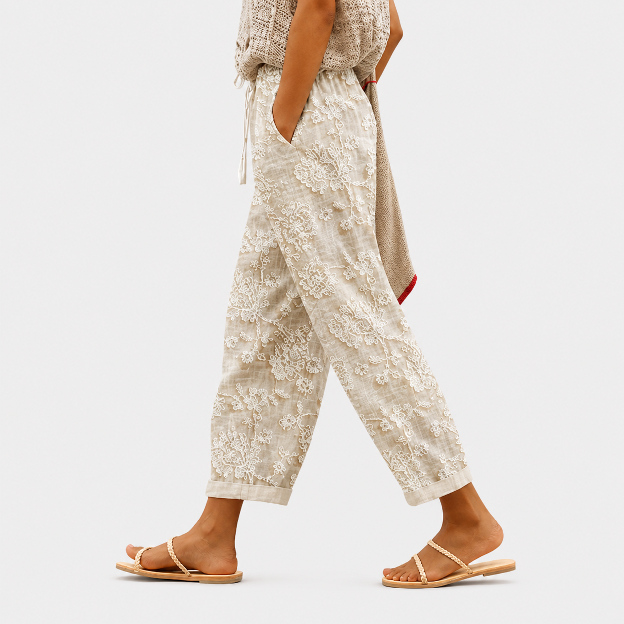 Vintage Blossom Relaxed Pants