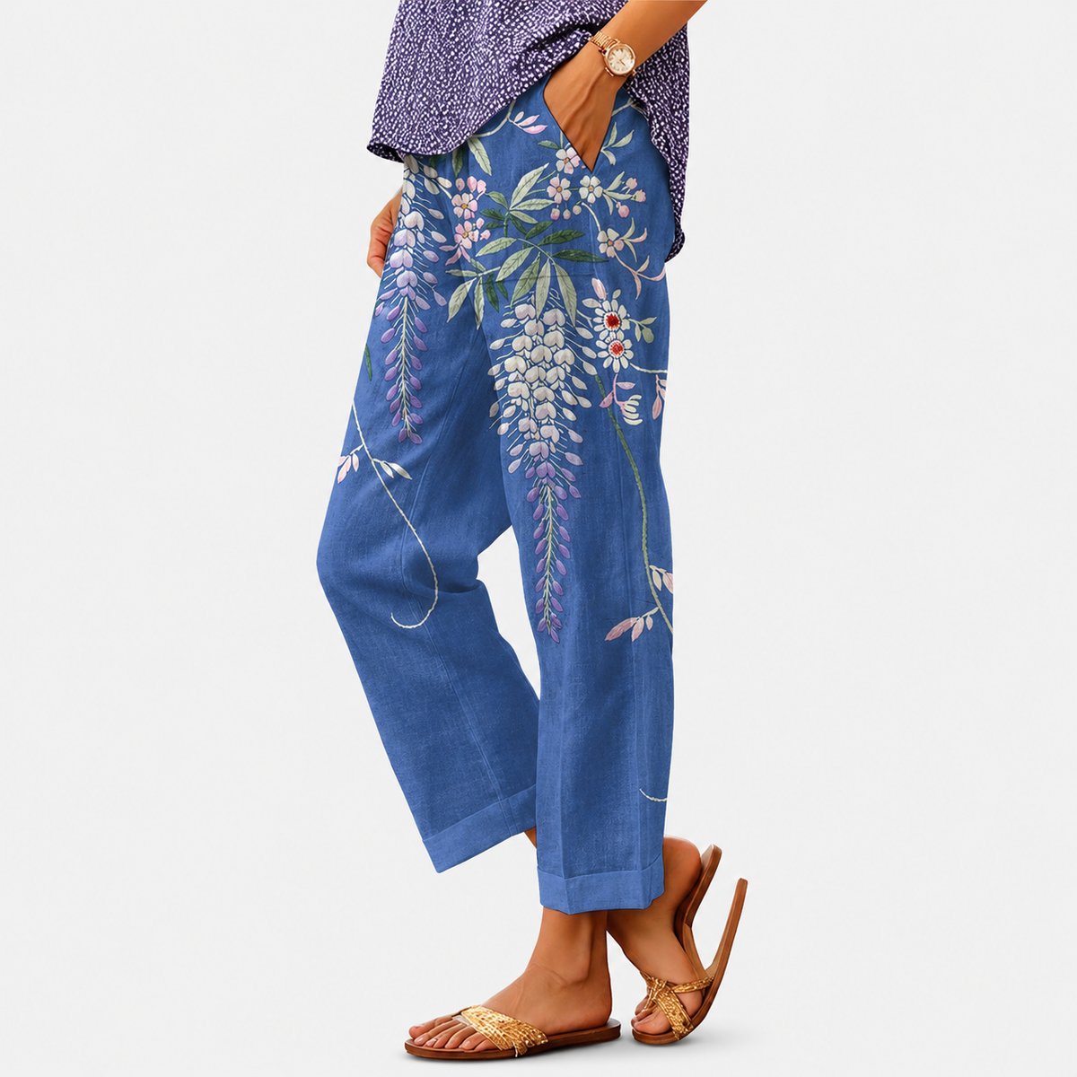 Women's Vintage Print Pants
