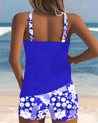 Nanet - Printed Tankini Shorts Set