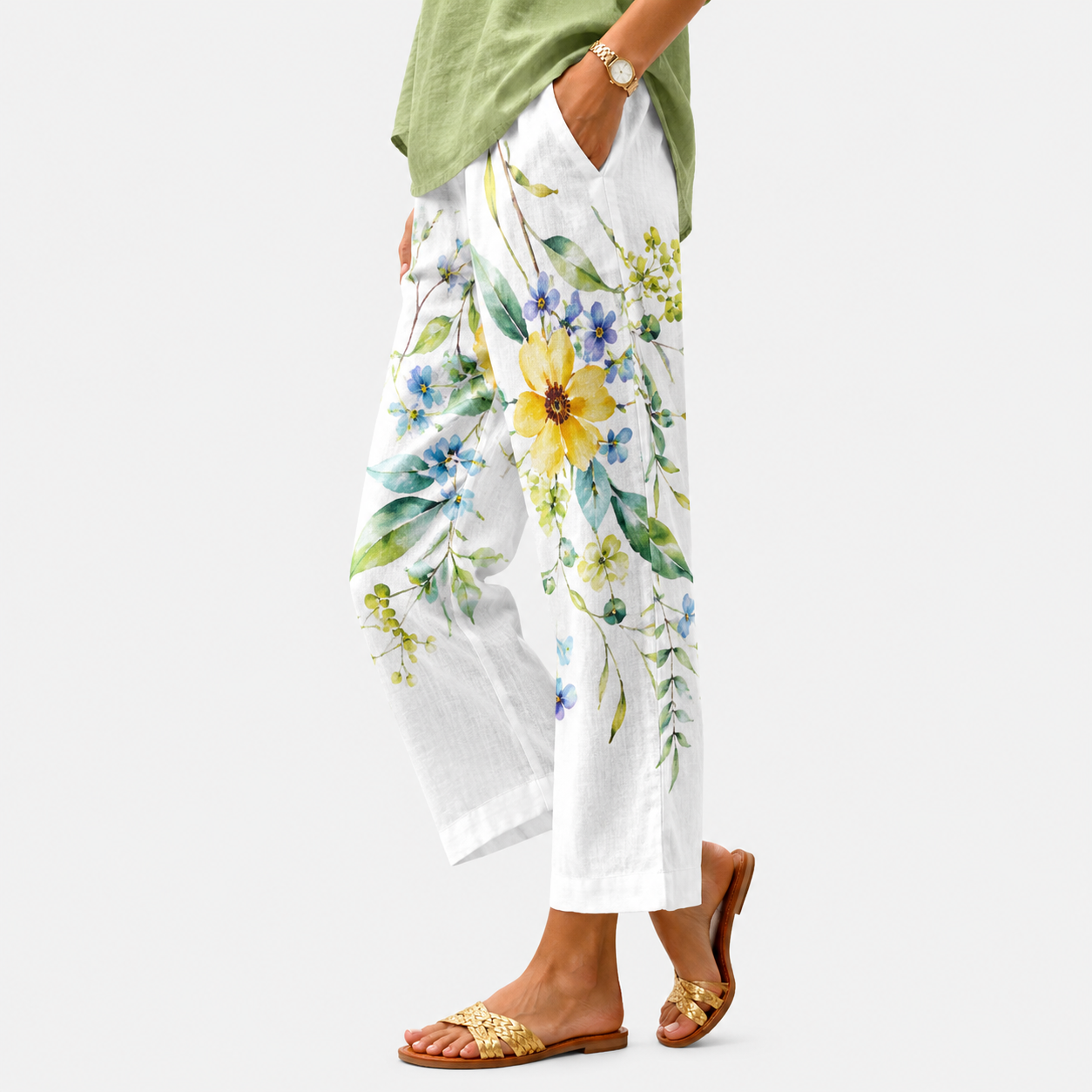 Women's Artistic Print Pants