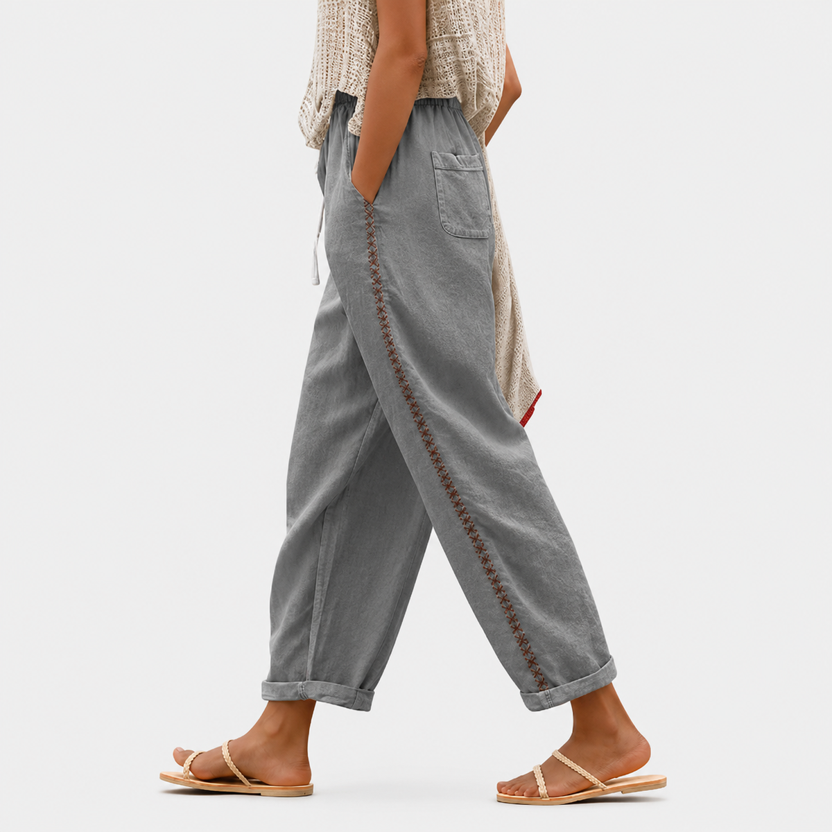 Stone Path Trim Pants