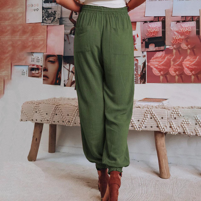 Kaeli – Elegant Pants with Drawstring