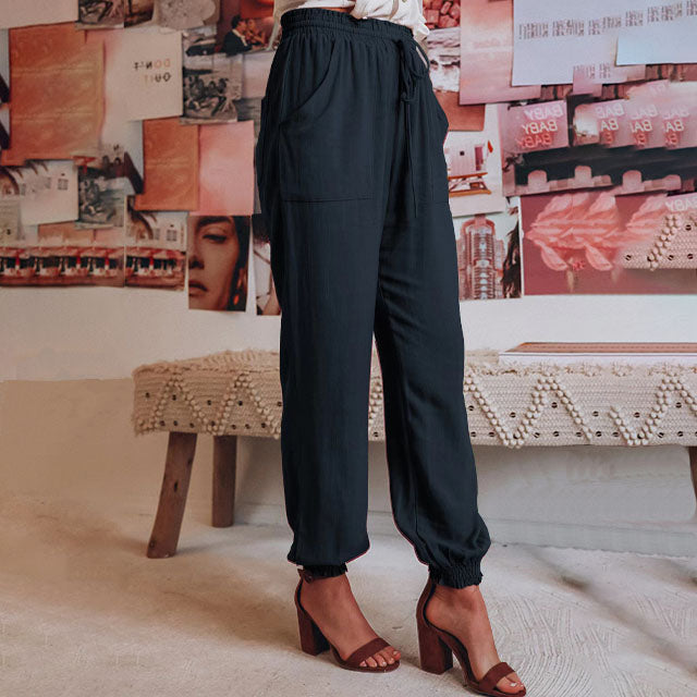 Kaeli – Elegant Pants with Drawstring