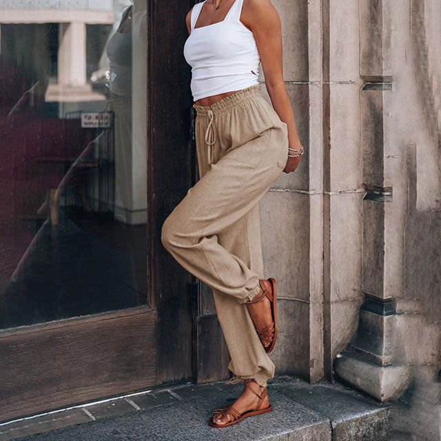 Kaeli – Elegant Pants with Drawstring