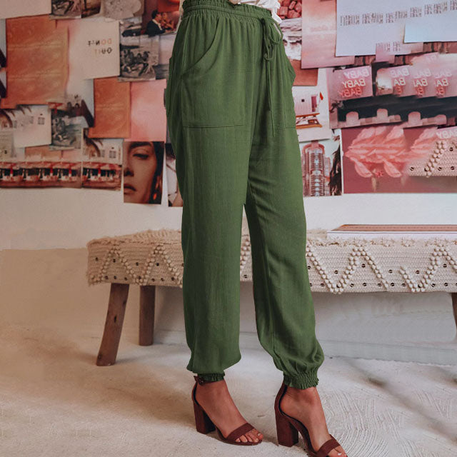 Kaeli – Elegant Pants with Drawstring