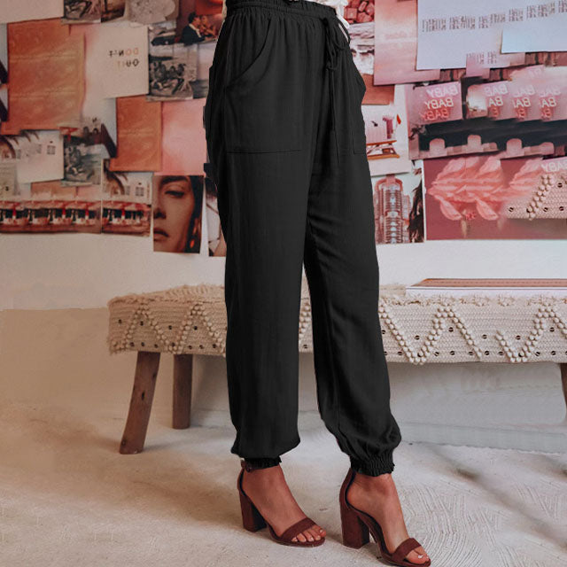 Kaeli – Elegant Pants with Drawstring