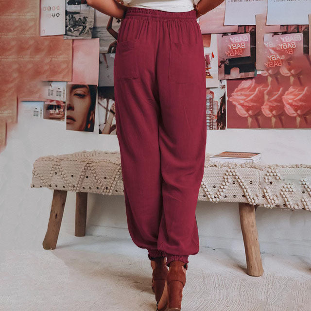 Kaeli – Elegant Pants with Drawstring