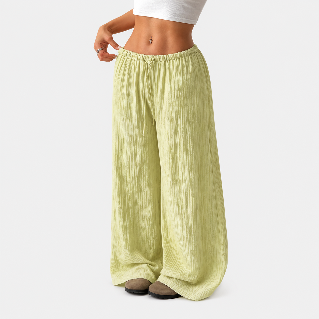Fresh Meadow Wide-Leg Pants
