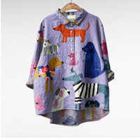 Audrey - Artistic Button-Up Shirt