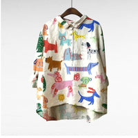 Audrey - Artistic Button-Up Shirt