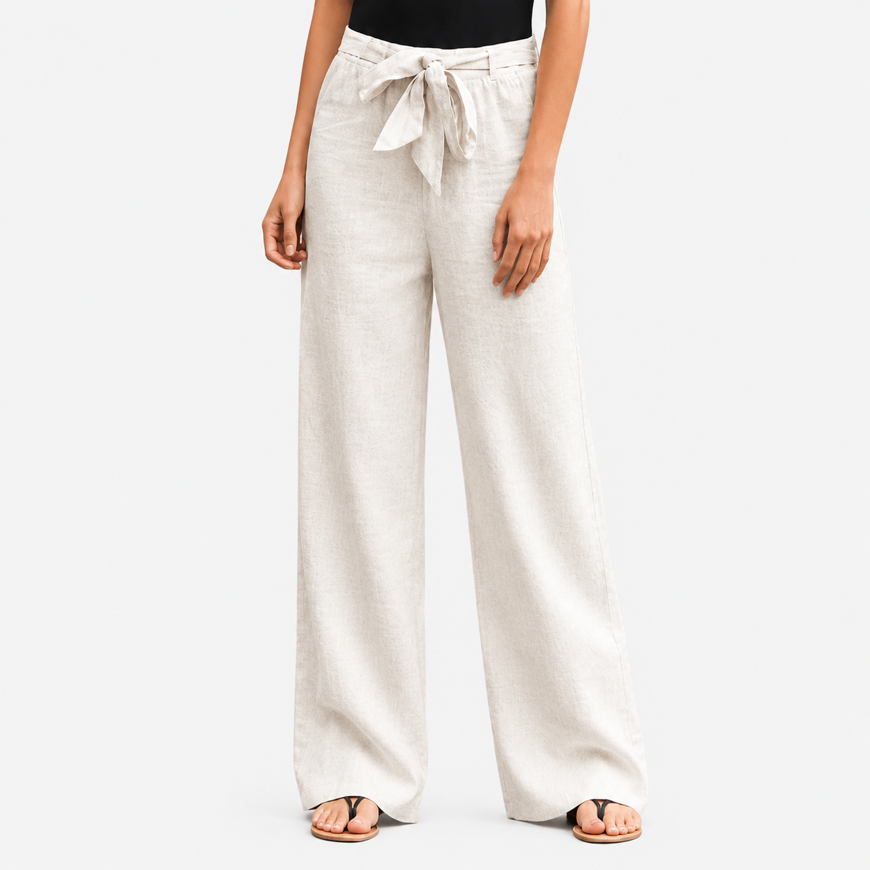 Joleen - Women's Relaxed Pants with Drawstring and Elastic Waist