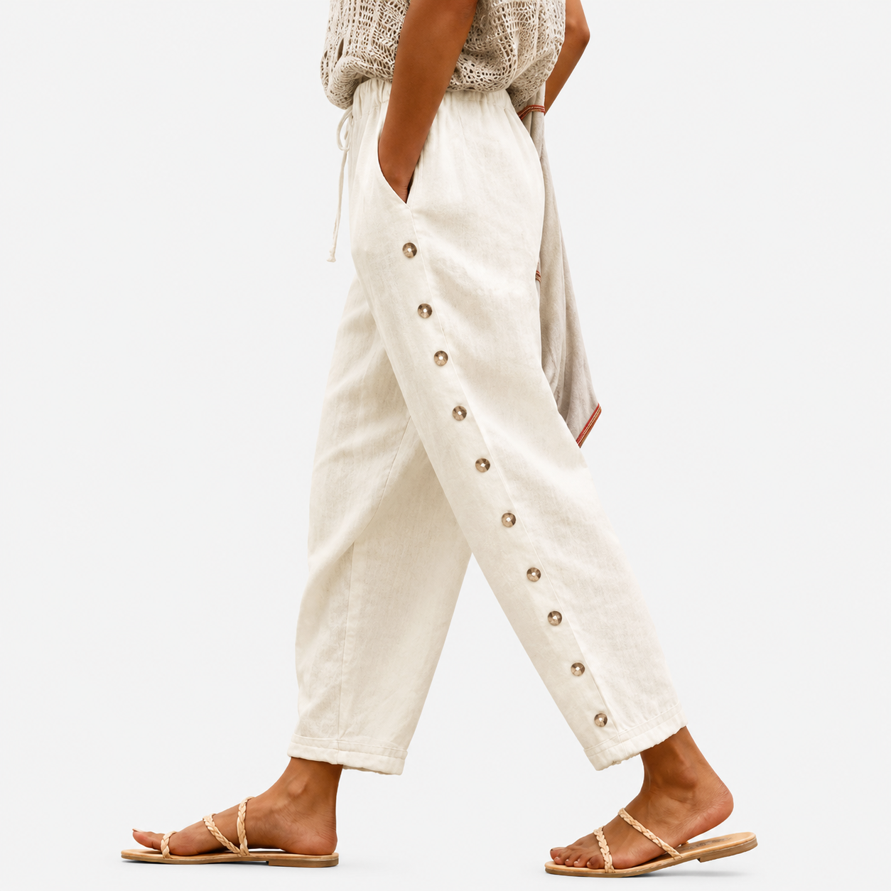 Sand Dune Button Pants