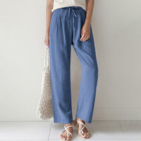 Vara - Relaxed Fit Pants with Drawstring