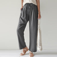 Vara - Relaxed Fit Pants with Drawstring