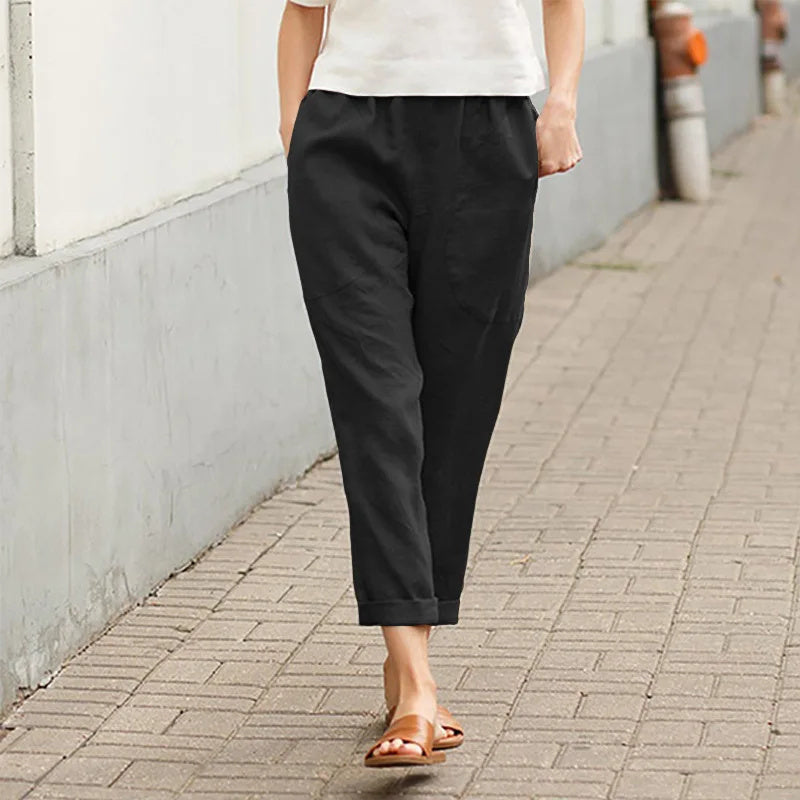 Kriza - Wide Leg Trousers with Pockets
