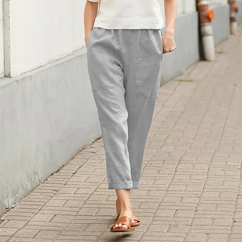 Kriza - Wide Leg Trousers with Pockets