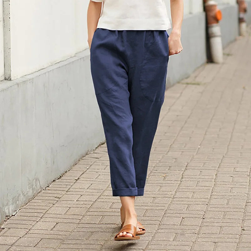 Kriza - Wide Leg Trousers with Pockets