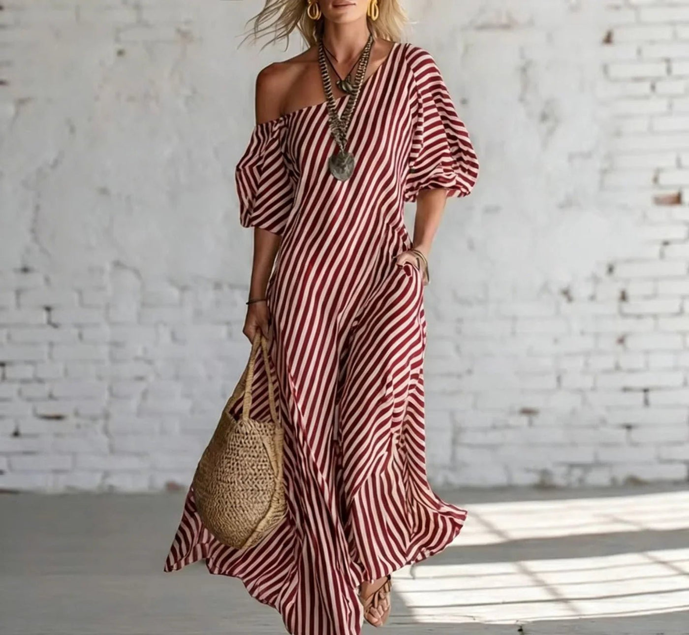 Alysha | Flowy Maxi Dress for Women Back