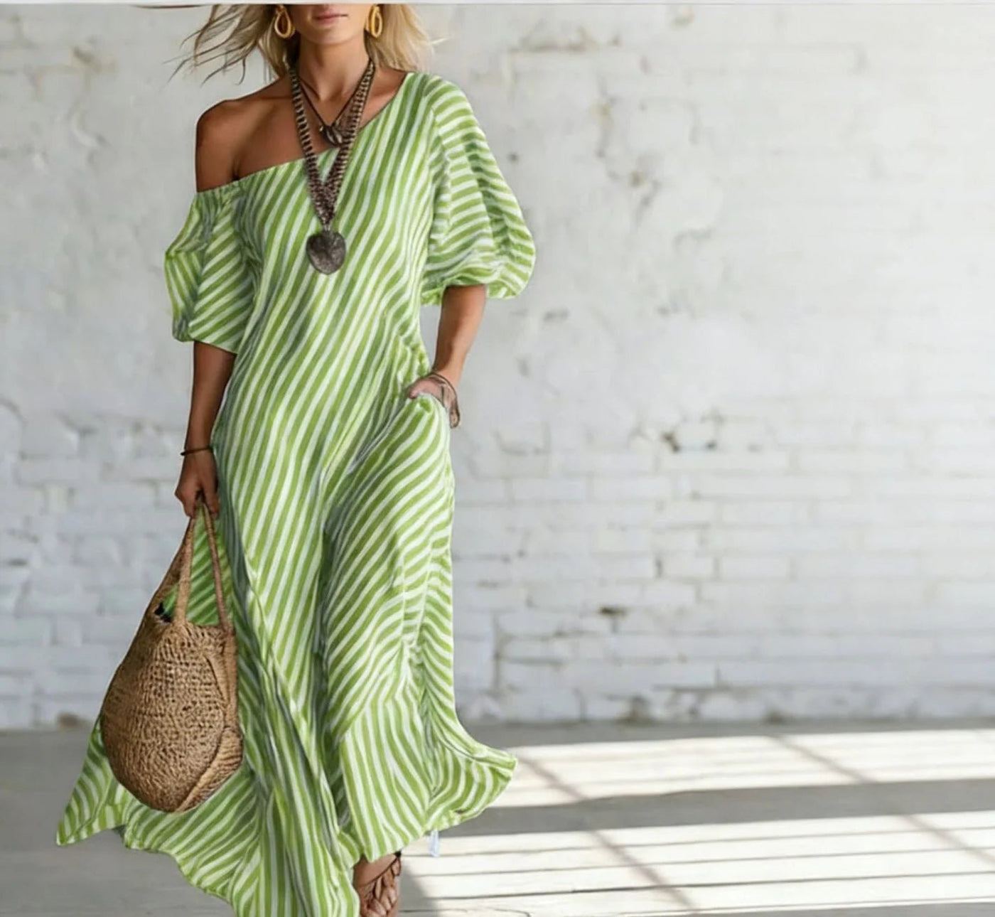 Alysha | Flowy Maxi Dress for Women Front