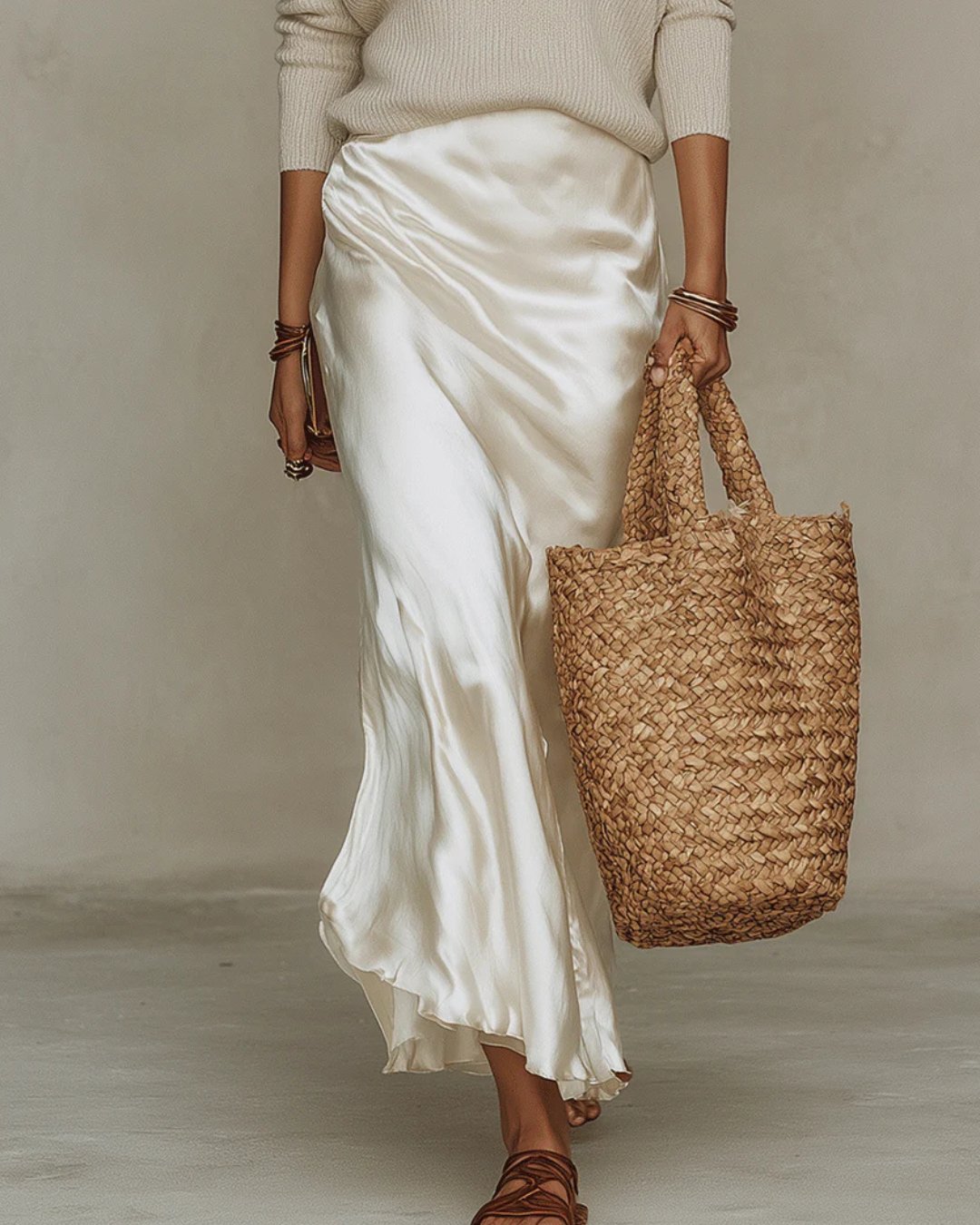 Anaïs – Elegant Satin Midi Dress View 14