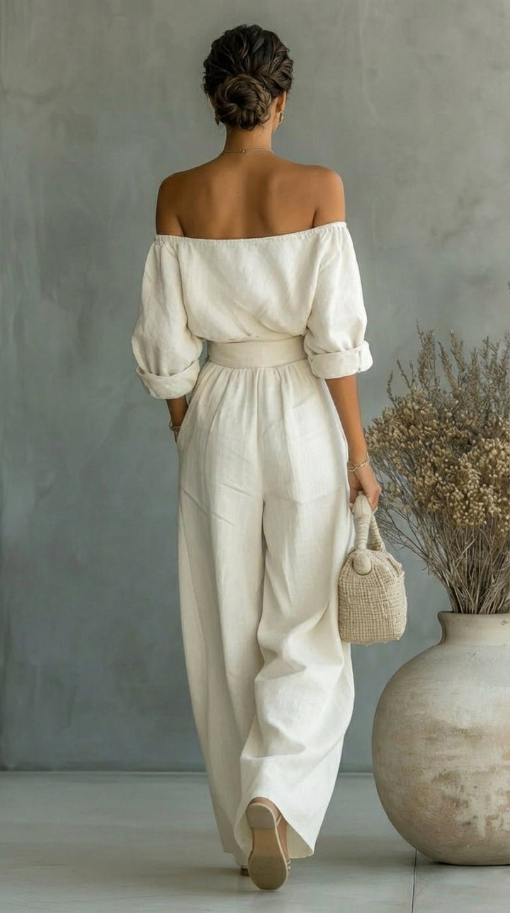 Arabella | Exclusive linen-effect outfit for a stylish summer Close Up