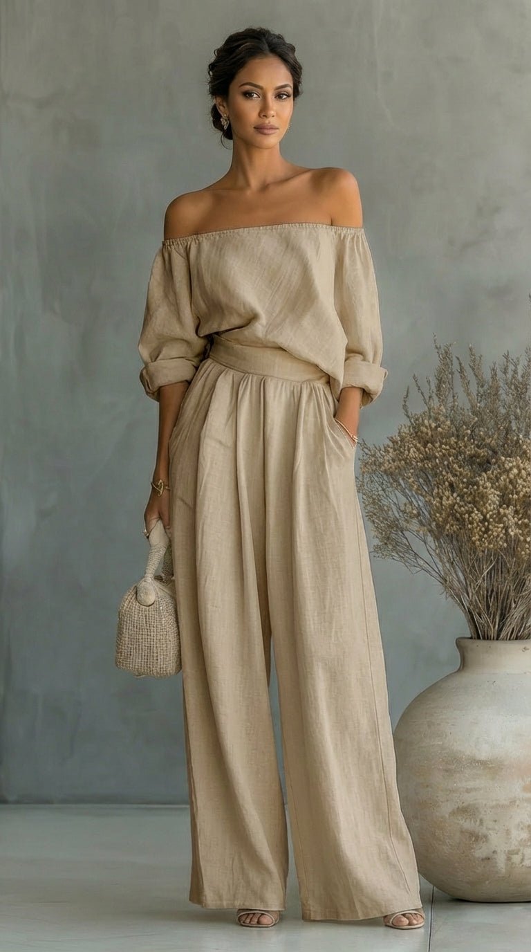 Arabella | Exclusive linen-effect outfit for a stylish summer Detail