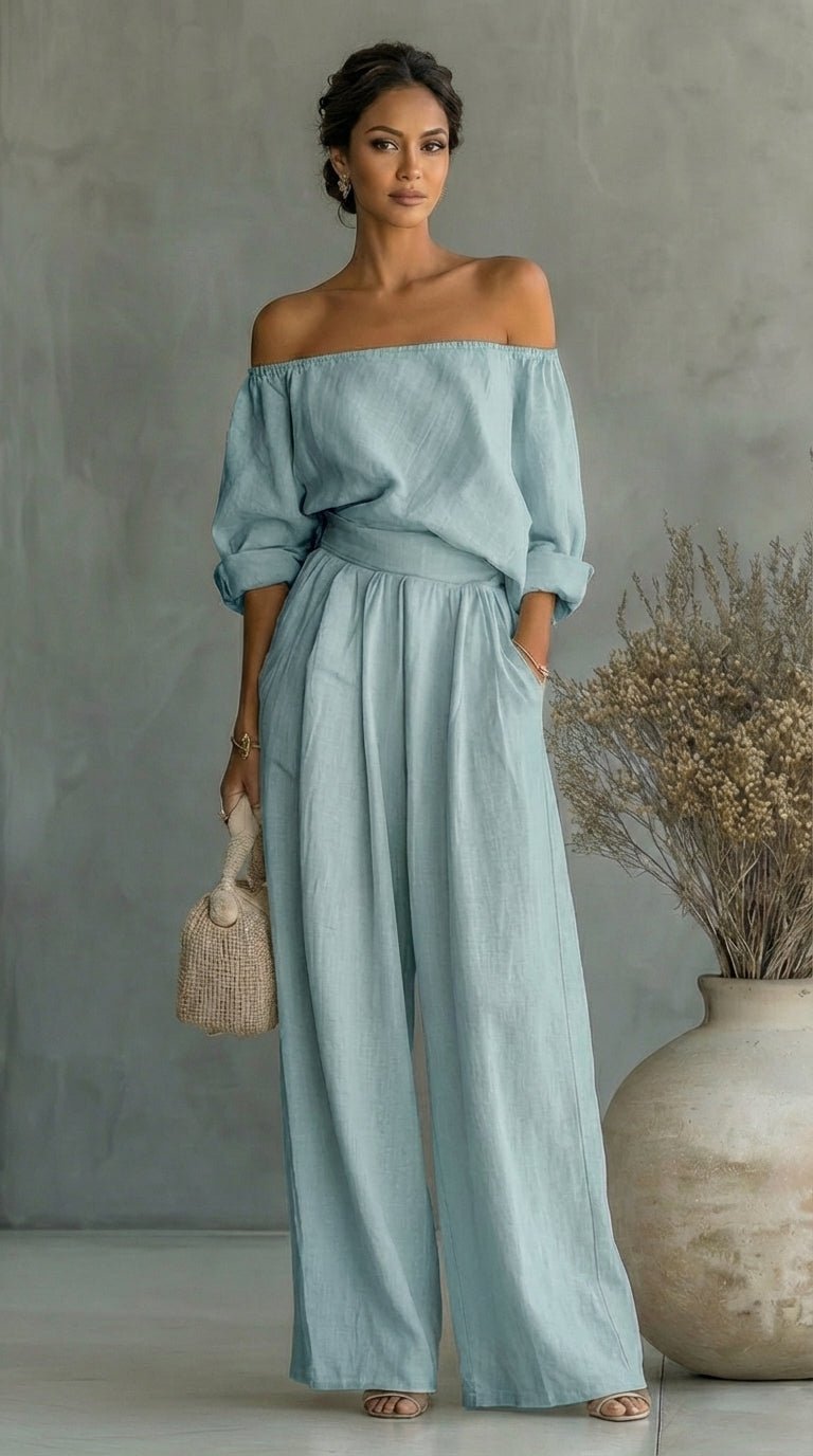 Arabella | Exclusive linen-effect outfit for a stylish summer Front