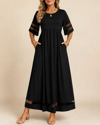 Aubrey™ – Flattering Tummy-Smoothing Midi Dress Back