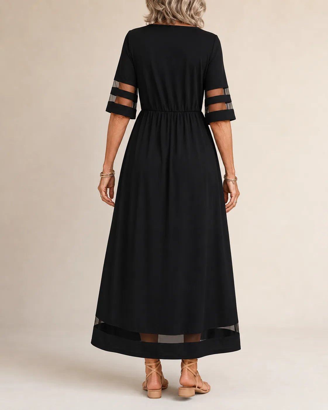 Aubrey™ – Flattering Tummy-Smoothing Midi Dress Close Up