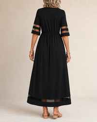 Aubrey™ – Flattering Tummy-Smoothing Midi Dress Close Up
