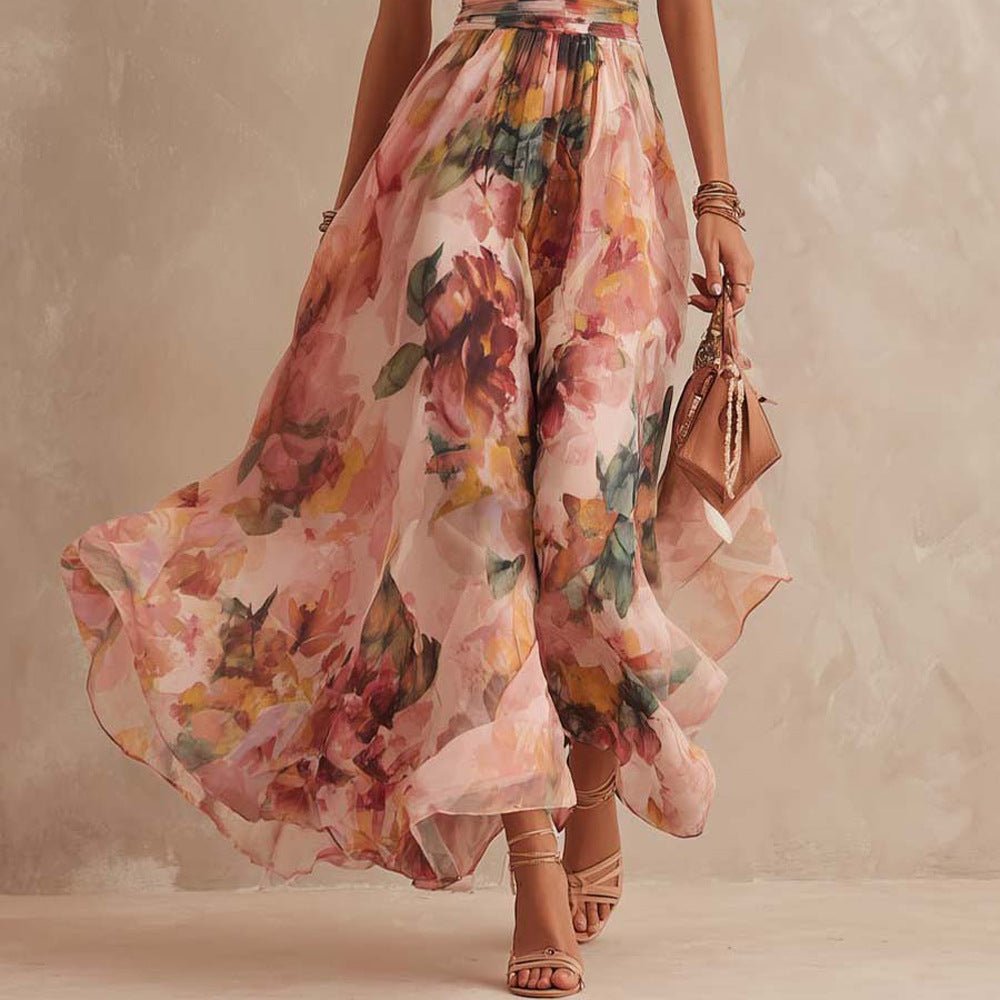 Aurora | One-Shoulder Floral Dress Front