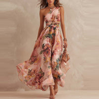 Aurora | One-Shoulder Floral Dress Hero