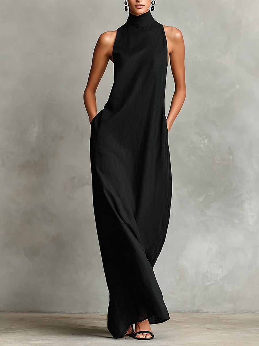 Ava | High-Neck Maxi Dress Hero