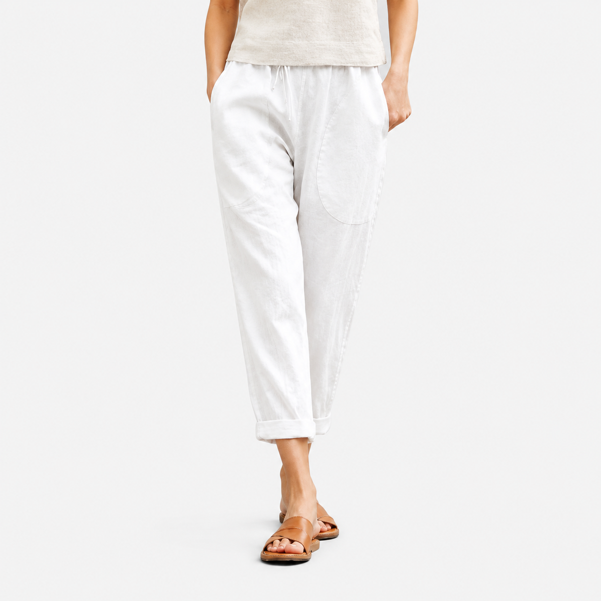Kriza - Wide Leg Trousers with Pockets