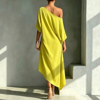 Camila – Elegant Asymmetrical Dress Detail
