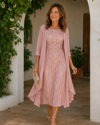 Celeste | Sequin Duster Dress Detail