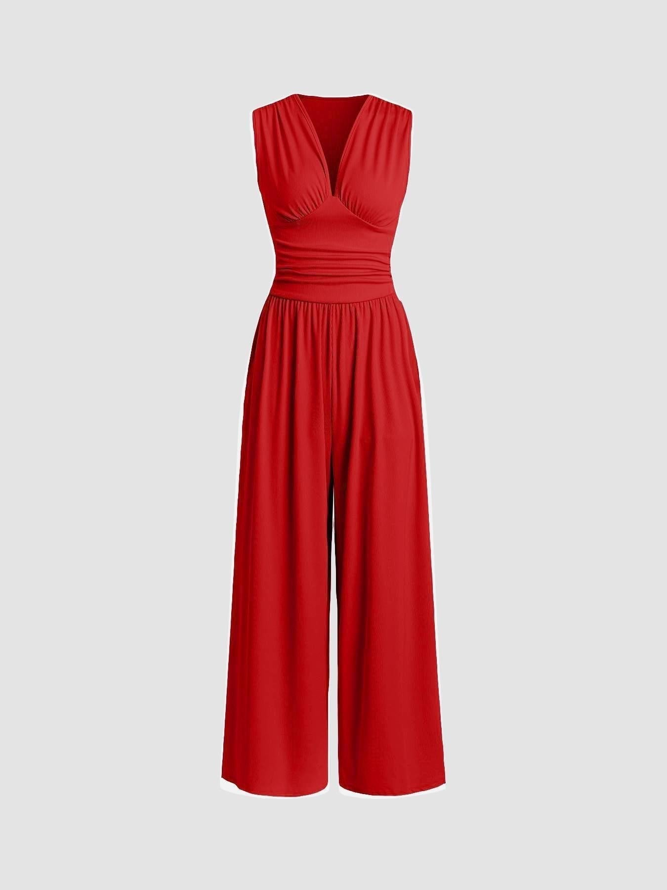 Charity – Elegant Sleeveless Wide-Leg Jumpsuit Hero