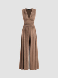 Charity – Elegant Sleeveless Wide-Leg Jumpsuit Side