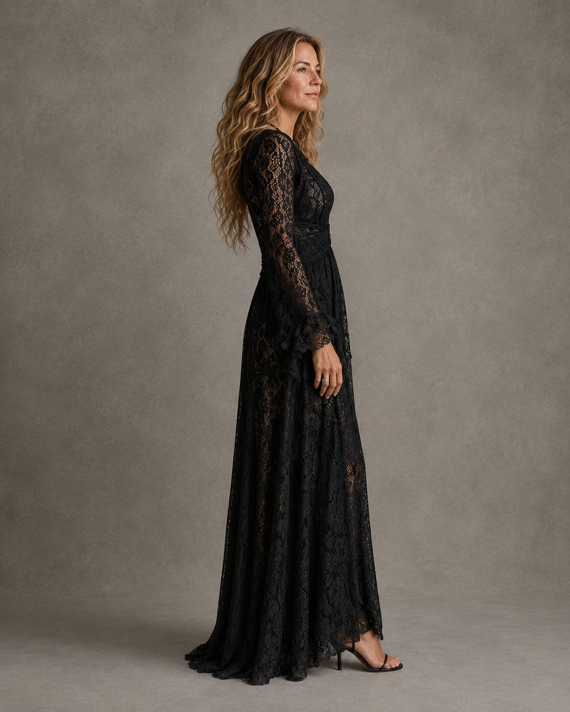 Charlotte | Plunging V-Neck Maxi Dress for Women Front
