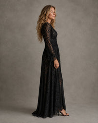 Charlotte | Plunging V-Neck Maxi Dress for Women Front