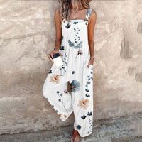 Comfortable Printed Overalls Detail