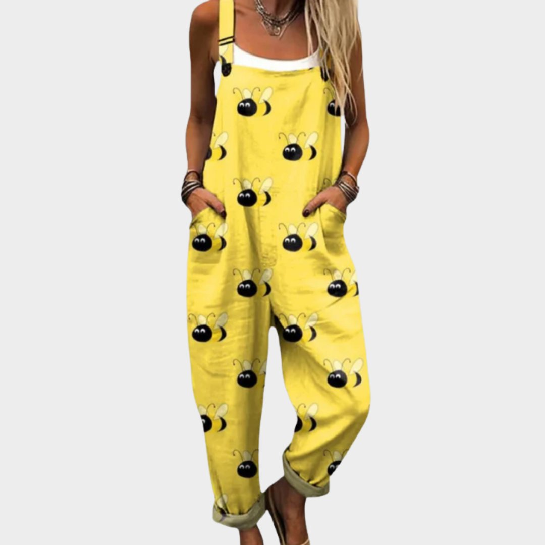 Comfortable Printed Overalls Hero