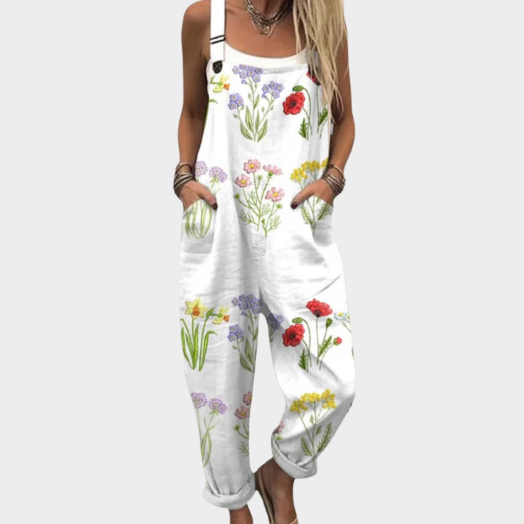 Comfortable Printed Overalls Hero