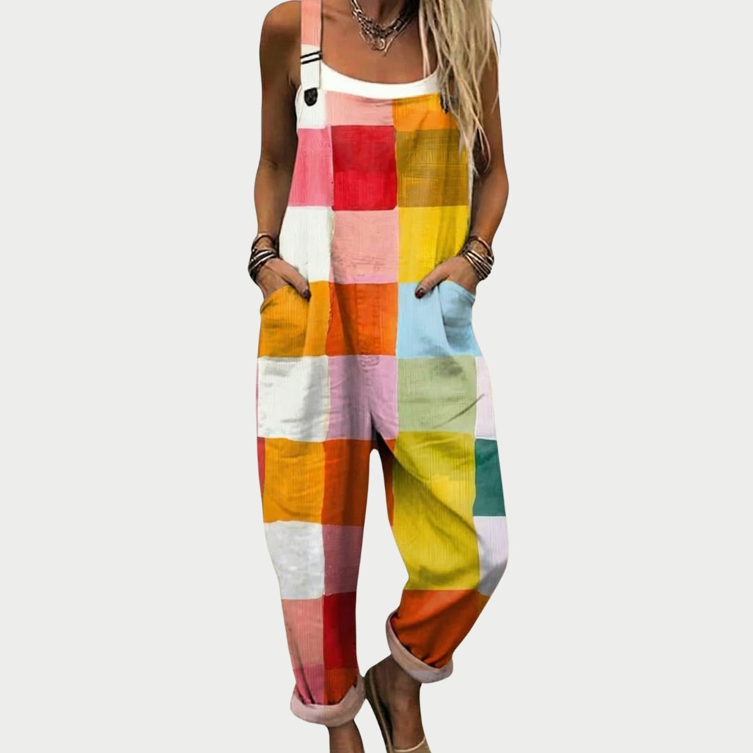 Comfortable Printed Overalls Hero