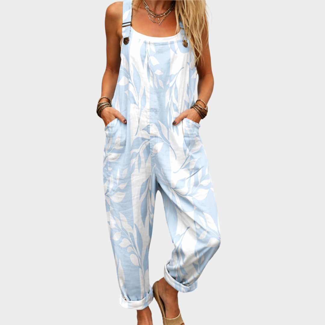 Comfortable Printed Overalls Hero