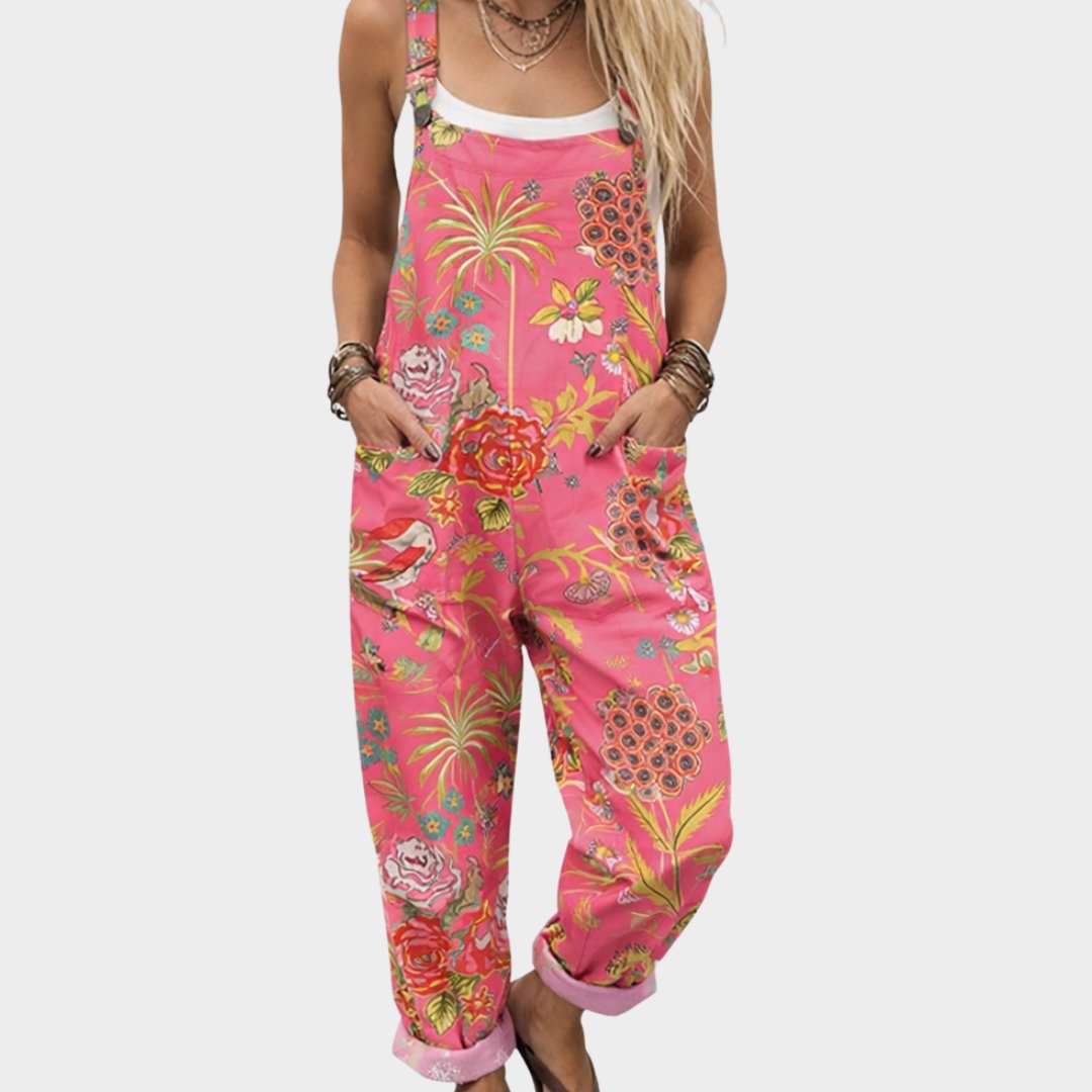 Comfortable Printed Overalls Hero