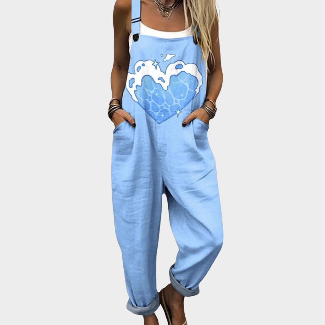 Comfortable Printed Overalls Hero