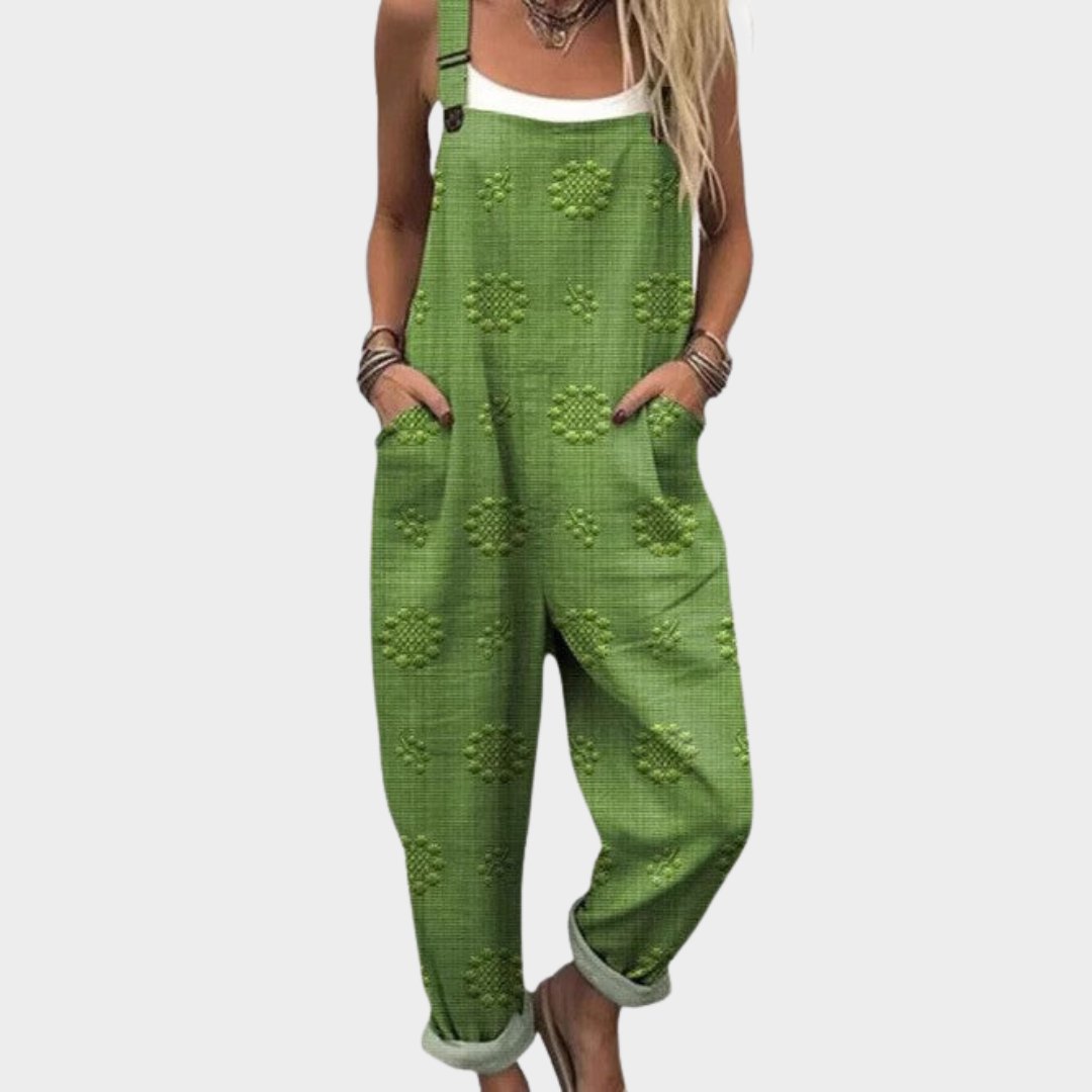 Comfortable Printed Overalls Hero